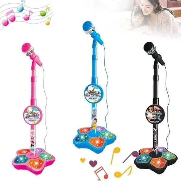 Kids Microphone Stand Toy Portable Childrens Karaoke Electronic Durable Party Karaoke Microphone Stand Kids Karaoke Machine 260512