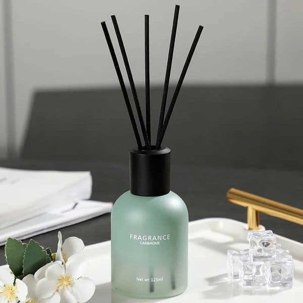 125ml Reed Diffuser Set with Rattan Sticks White Tea Shangri-La Scent Long Lasting Alcohol-Free Home Decor Air FreshenerJ260512