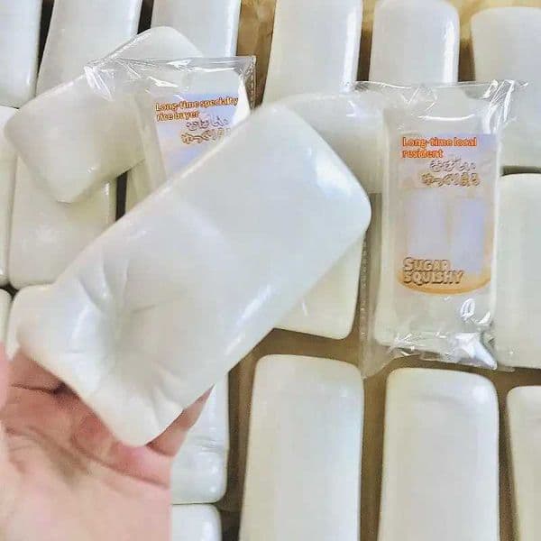Realistic Glutinous Rice Block Squishies Ultra Soft Maltose Slow Rebound Hand Pinch Food Shape Anti Anxiety Squish Toy Z260512