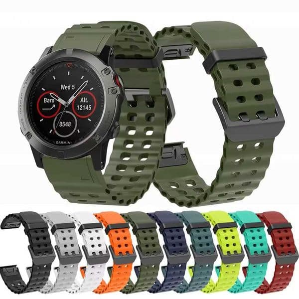 QuickFit 22mm 26mm Silicone Strap For Garmin Fenix 8 E 7 7X 6X Pro 5XPlus Epix Pro Gen 2 47mm 51mm/Enduro 3 Watchband Correa New H260511