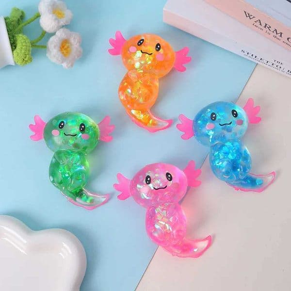 Nee Doh Glitter Salamander Fidget Toys Decompression Squeeze Toy Gift Release Pressure Finger Game Toy Pinch For Kid H260512
