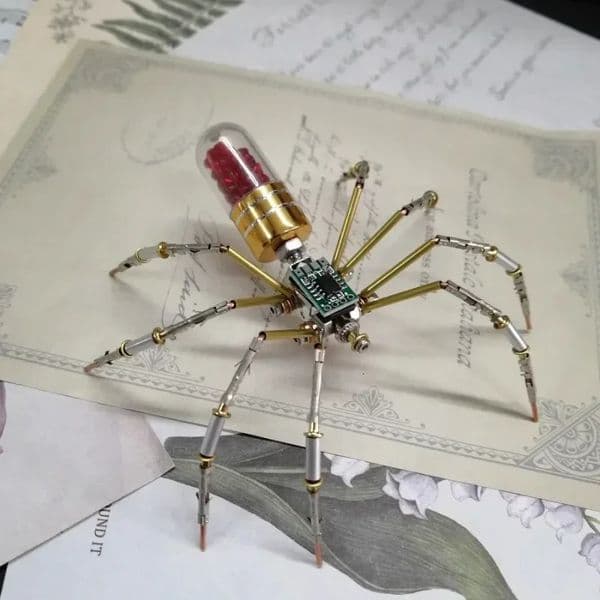 DIY Mechanical Spider Metal Model Kit 3D Puzzles Cyberpunk Insects Assembly Creative Handmade 260512