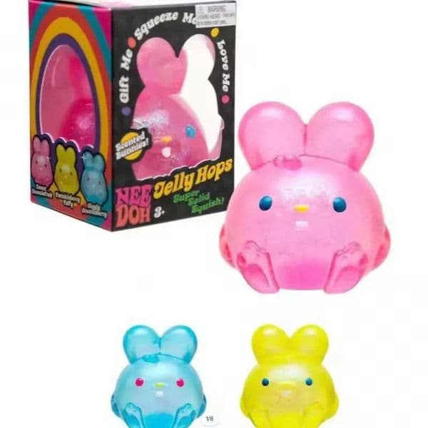Schylling Needoh Sensory Fidget Rabbit Toy Relieves Stress Anti Anxiety Rabbit Squeezing Objects Focused on ADHD Population X260511