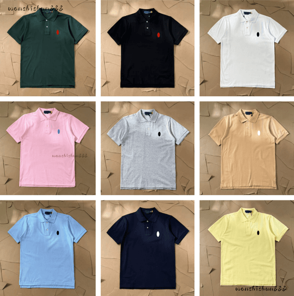 Hot Sale Men Polos Shirt Designer T Shirt Collar Lapel Classic Color Embroidery Pony Men's Short Sleeve Tshirt Fashion Trendy Versatile Couple Business Casual Tee