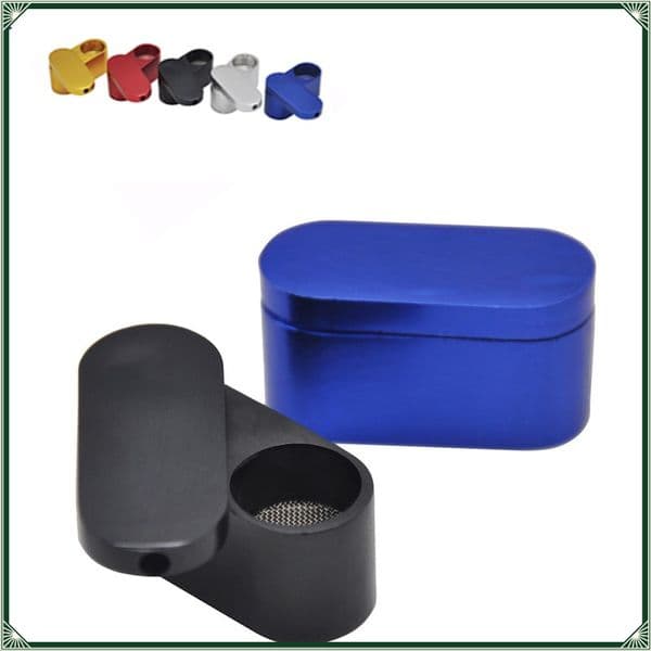 Wholesale colorful Mini Metal Aluminum tobacco pipe portable Smoking Accessories