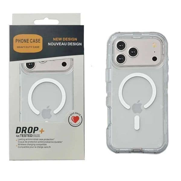 Heavy Mechanical Magnetic Charging Ott-Box Rugged Case For IPhone 17 Air 16 15 14 Plus 13 Pro Max PC+TPU Shockproof Buffer Cover W260512