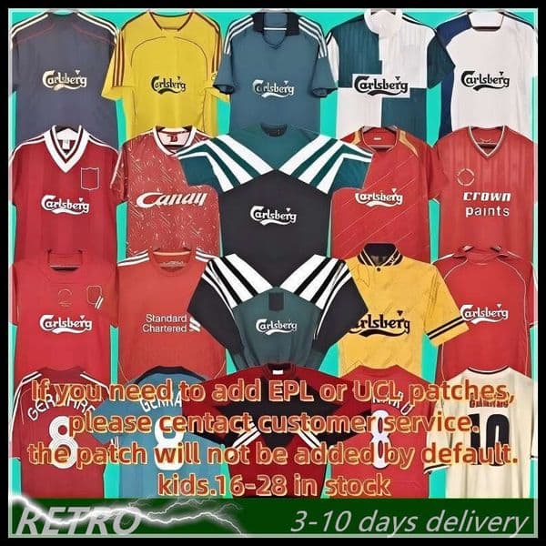 Retro 85 89 Maillot 06 07 Barnes 08 09 Rush 93 95 96 9704 05 Long sleeve Retro liverpool Soccer Jersey Gerrard 1982 FOWLER DALGLISH Football Shirts TORRES