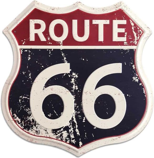 Route 66 Signs Vintage Road Signs Room Decor High Way Metal Tin Sign for Home Garage Wall Decorations T260512