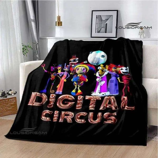 THE AMAZING DIGITAL CIRCUS Cartoon blanket Warm Flannel blankets Soft Cozy Sofa Travel Blanket bed linings Birthday Gift J260512