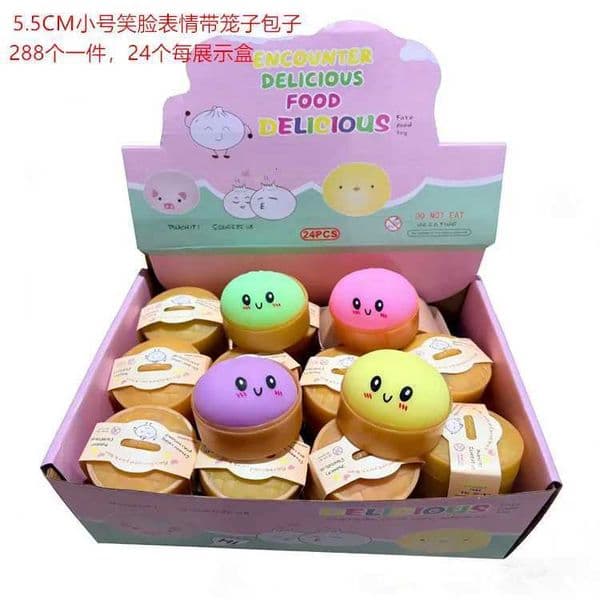 New online celebrity toys slow rebound bag barbecued pork buns steamed buns pinch music new strange ideas funny decompressionT260512