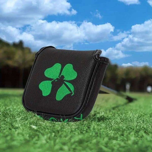 1pc Clover Putter - Dustproof and Durable, Scratch resistant in White/Black, Golf Protective Cover 26Y0512