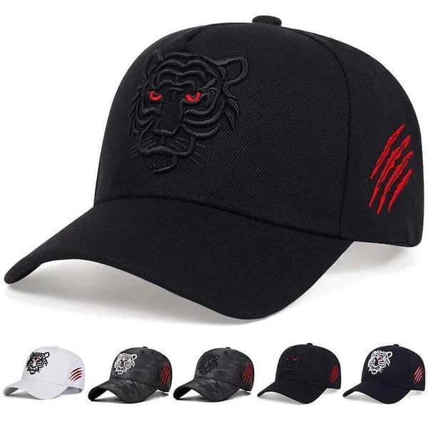 Unisex Tiger Embroidery Baseball Caps Spring and Autumn Outdoor Adjustable Casual Hats Sunscreen Hat Sports Z260512