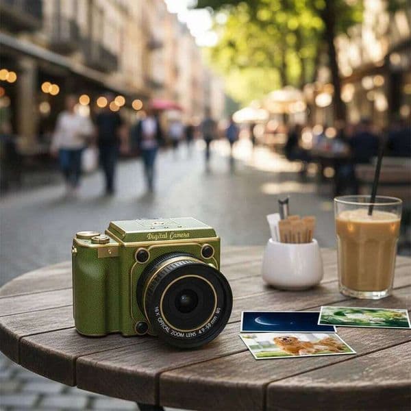 Retro Portable CCD 16X Zoom Student-Friendly Simulation Double-Reflex Digital Camera For Beginner Photography 2026 1pcs 26L0512