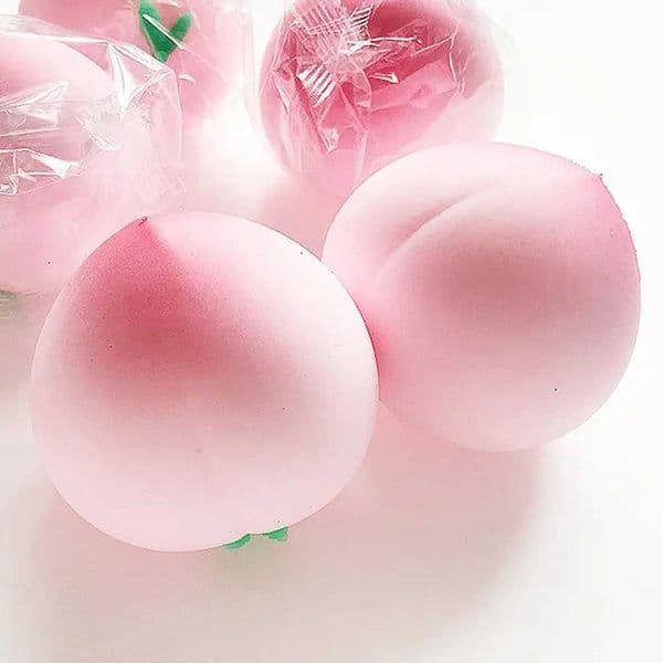 Pink Juicy Peach Squishy Toy Anti-Stress Slow Rising Fruit Pinch Squeeze Stress Reliever Toys Fun Design Squeezable Toys H260512