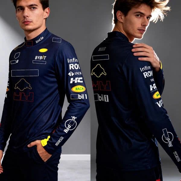F1 Official Racing Suit Long-Sleeved T-Shirt Racing Man Speed-Drying Sport Shirt Personalized Customization - F1 Fans The Same Style - Tight-Fitting Tight-Sleeved Top