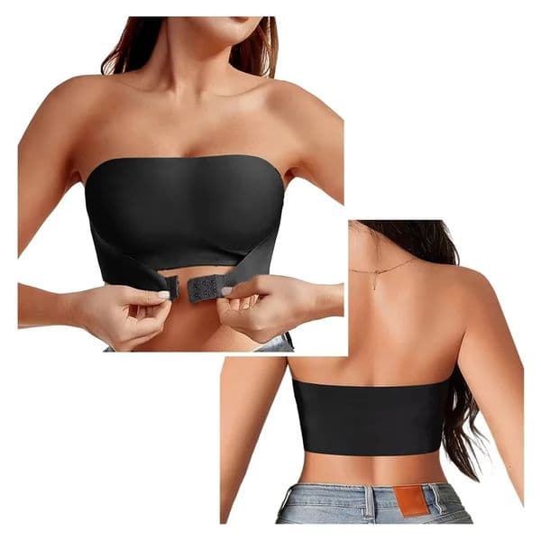 Womens Strapless No Padding Seamless Front Button Bra Comfortable Smooth Underwear 260512