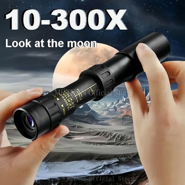 10300x40 Telescope Zoom Portable Powerful Binoculars With Tripod And Mobile Phone Bracket Camping Travel Monocular 260512