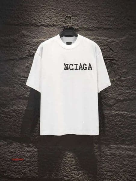 Early Spring Designer Tshirt New High Quality Cotton Printed Tshirt Round Neck Street Wear Short Sleeves Size M-3Xl Color Black White Y552s