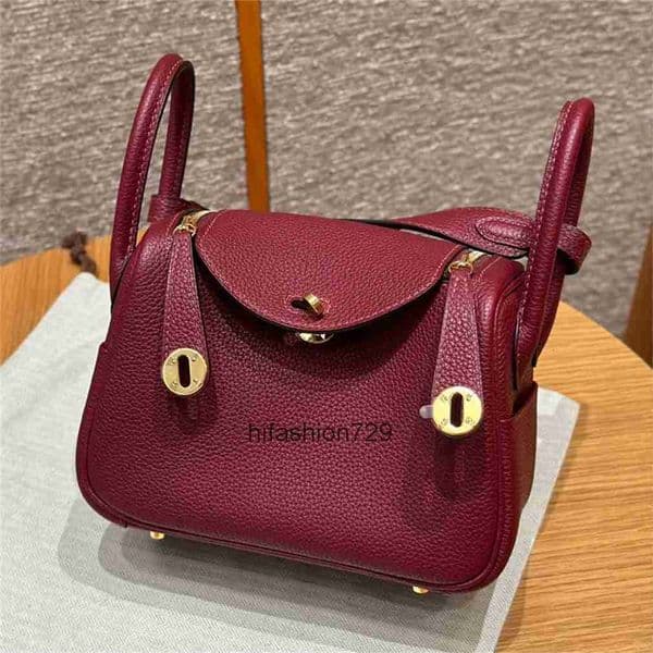 10a Top quality lindys bag designer bag shoulder bag handbag taurillon clemence calfskin handmade wax thread 19cm 26cm designer bags for women 9UAD