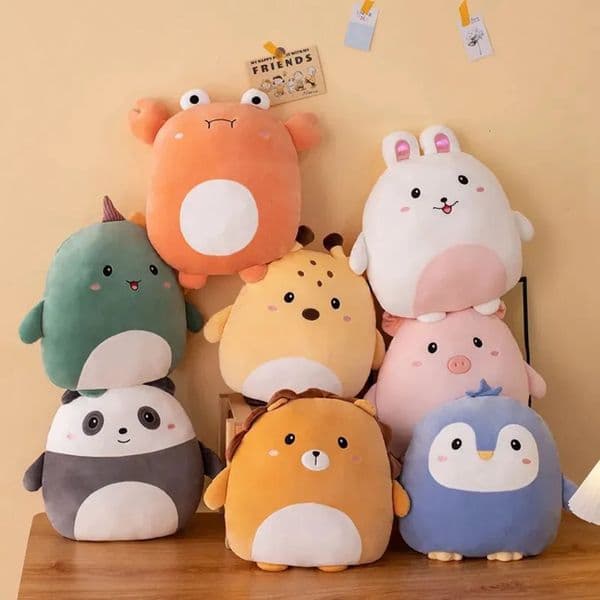 2026 New 40Cm Cuddly Squishy Pig Rabbit Panda Crab Kawaii Zoo Animal Plush Pillow Soft Plushie Peluche Doll Kids Birthday Gift Designer 02