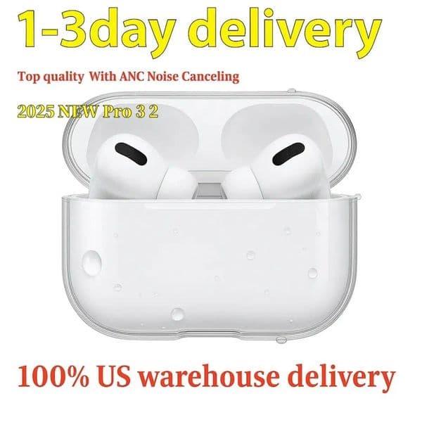 for Apple AirPods Pro 2 USA Stock 4 Airpods pro 3 3rd Earphones Solid Silicone Cute Protective Headphone Cover airpods 4 5 ANC Wireless Charging Shockproof 3nd 2nd Case