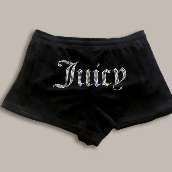 Hip hop casual shorts Y2K shorts Harajuku rhinestone letter print fashionable retro sports pants