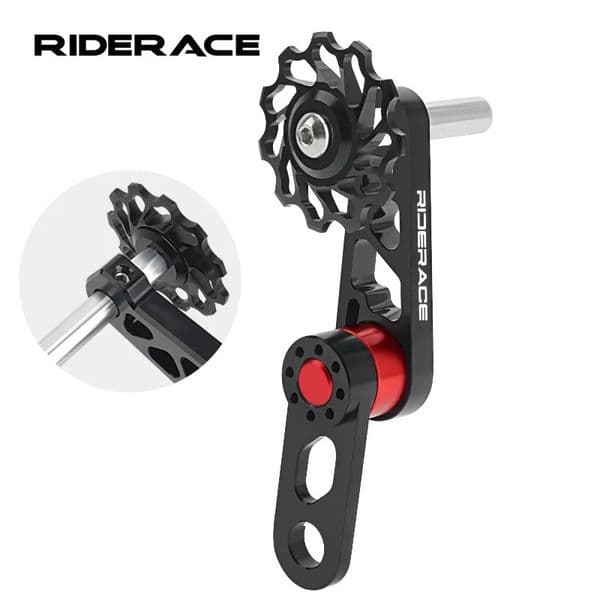 Bike Chain Tensioner Aluminum Alloy Bicycle Single Speed Guide Pulley Cycling Chainring Rear Derailleur Zipper 260513