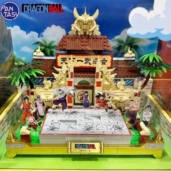 New Dragon Ball Assembled Building Block Model Songoku Tengkaichi Budokai Desktop Toy Ornaments Birthday GiftJ260513