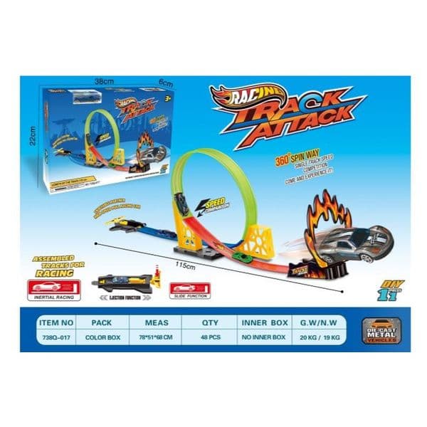 Large Ejection Alloy Car Track (wind wheel)