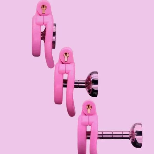 New Flat Chastity Lock Penis Cage with Conduit Removable Cock Cage Sissy Penis Abstinence Anti Cheating Gay Sex Toys for Men 18 L260513