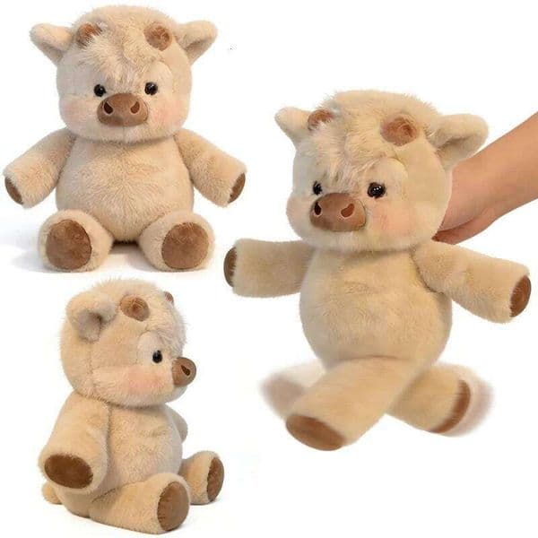 40cm Cute West Highland Calf Plush Toys Creative Run Fast Cartoon Soft Stuffed Animal Babys Appease Doll Pendat for Kid Gifts W260513