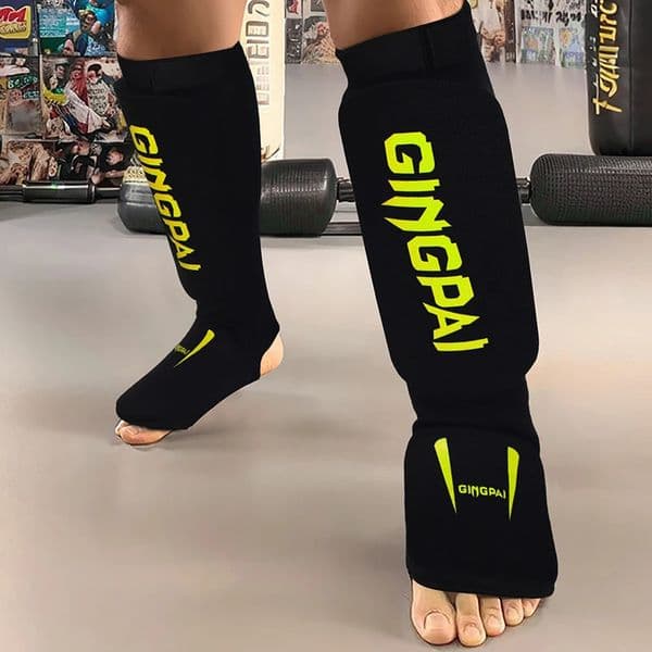 Cotton Instep Shin Guard KarateSandaTaekwondoMuay ThaiBoxing Leggings Ankle Support Protection Foot Brace Equipment 260512