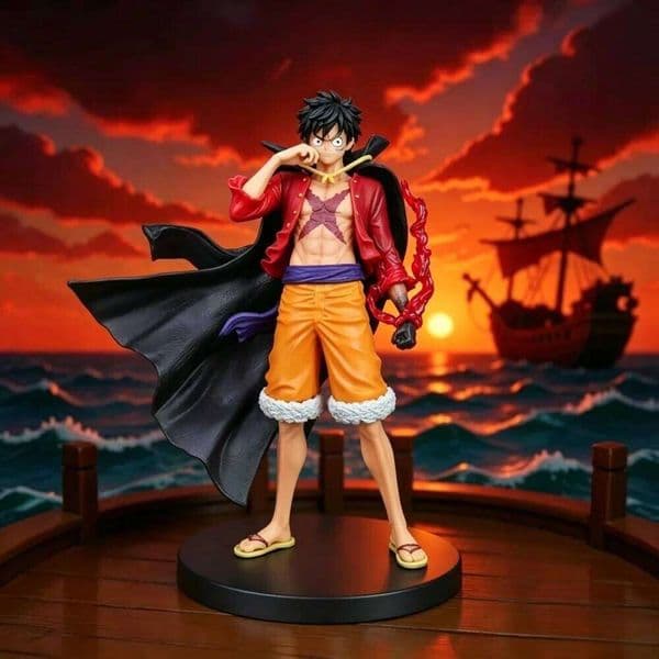 17CM Monkey D Anime Action Figure Toys Nika Luffy PVC Figurine Collection Model Dolls Decoration Birthday Gifts 26L0513