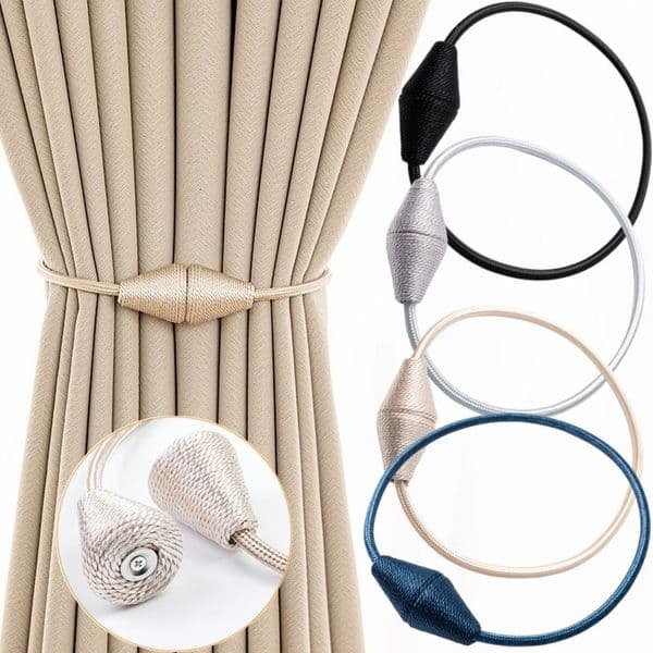 2PCSSet Magnetic Curtain Clip Holders Tiebacks Buckle Clips Hanging Ball Tie Back Decor Accessories 260512