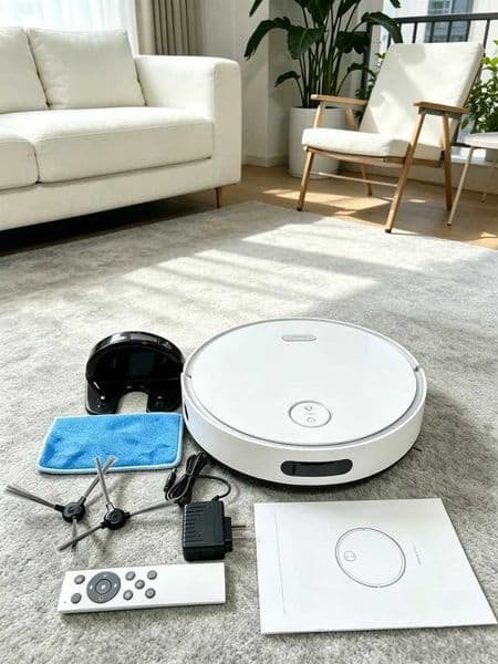 3-in-1 Robot Vacuum Cleaner Smart Sweeping Mopping Robot with Remote Control Self-Charging Dock for Household Floor Cleaning S260509