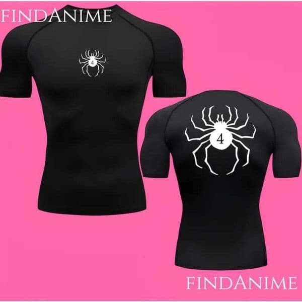 T-Shirts,Phantom Troupe x Hunter Anime T-Shirt,Anime HxH Spider Gym Compression T-Shirt 26Y0513