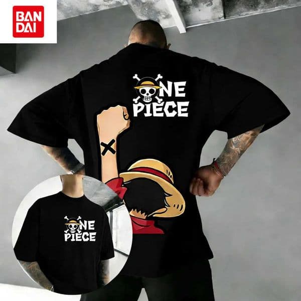 One Piece Monkey D Luffy Pure Cotton TShirt Streetwear Casual Style Fashion Tee L260513IZXN