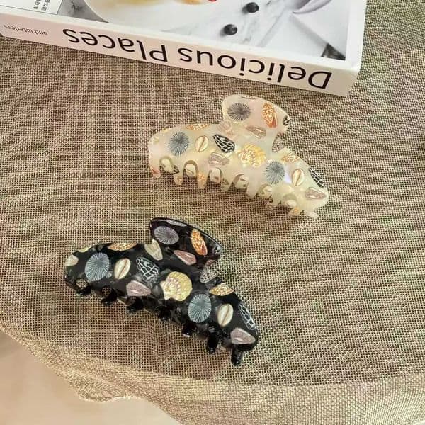 Refreshing World Beach Shells Hair Claw Classic Style Eco-Friendly Material Hair Claw Clips Hair Accessories for Women Girls H260513