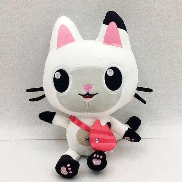 25cm 7-piece Gabby house toy cartoon stuffed animal cat mermaid plush doll children's Christmas gift W260513