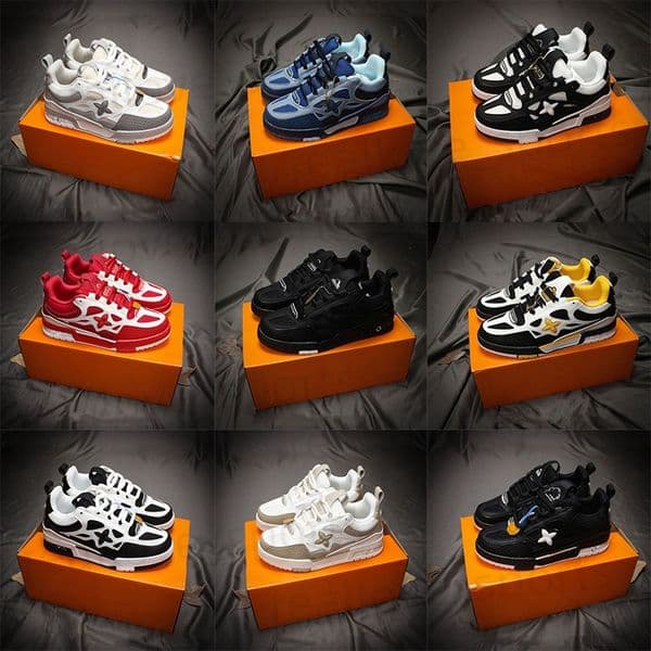 2026 Luxury Designer Sport Shoes sneakers SKATE 1854 low-top White Platform green red black white Breathable leather Men Shoes sneaker running K11