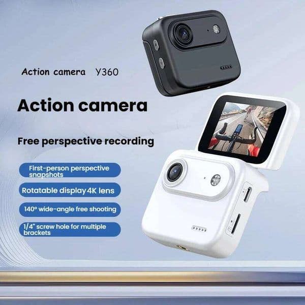 Mini Sports 4K Ultra Clear Recording VLOG Recorder Flip Screen Anti Shake 143 Wide-angle Student Travel Camera Portable 26L0513