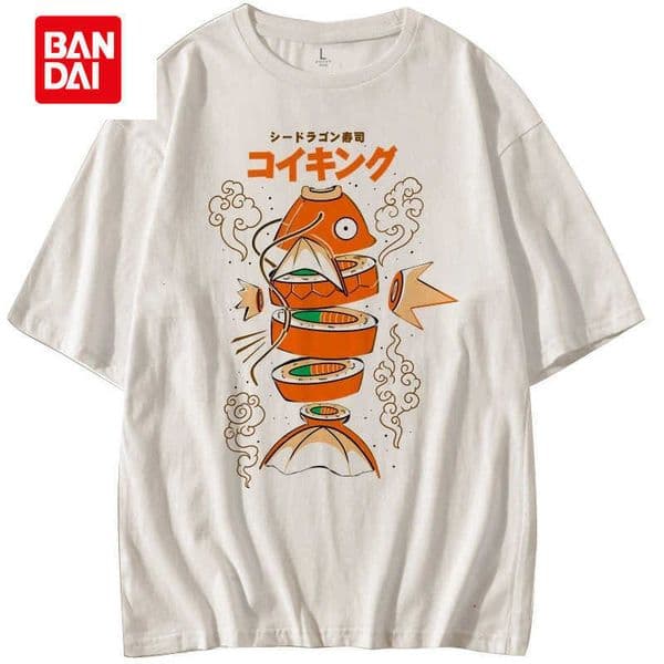 Magikarp Sushi Cotton TShirt Streetwear Casual Style L260513636K