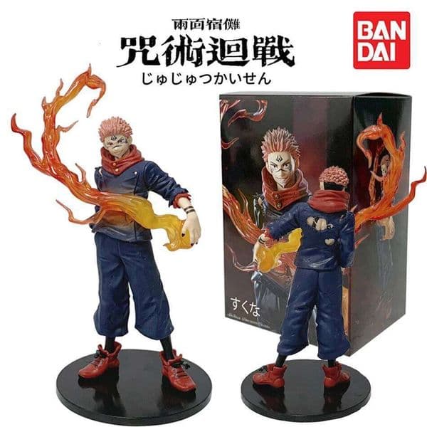 Bandai21cm/8.27in Anime Jujutsu Kaisen Figure Ryomen Sukuna Action Figures Pvc Statue Desktop Ornamen Collection Model Toys Gift J260513