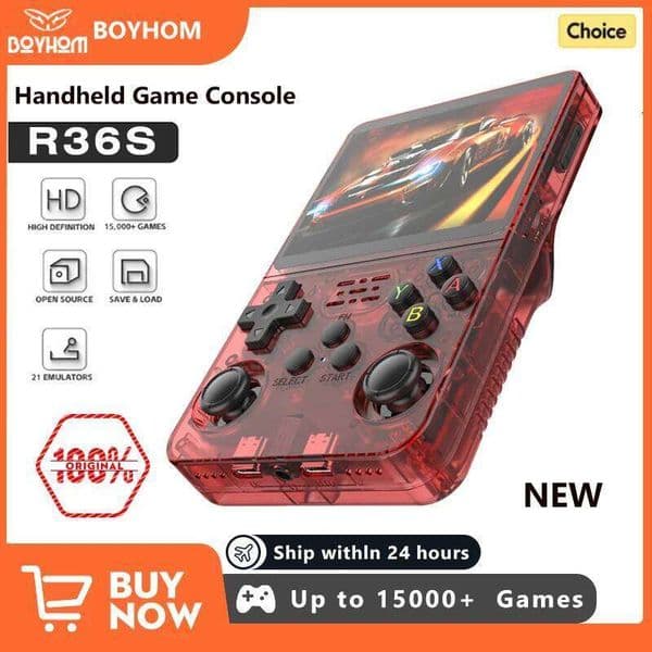 NEW R36S Retro Handheld Game Console Linux System 3.5 Inch I Screen Portable Pocket Video Player 64GB 128GB Games Kid Gift J260513