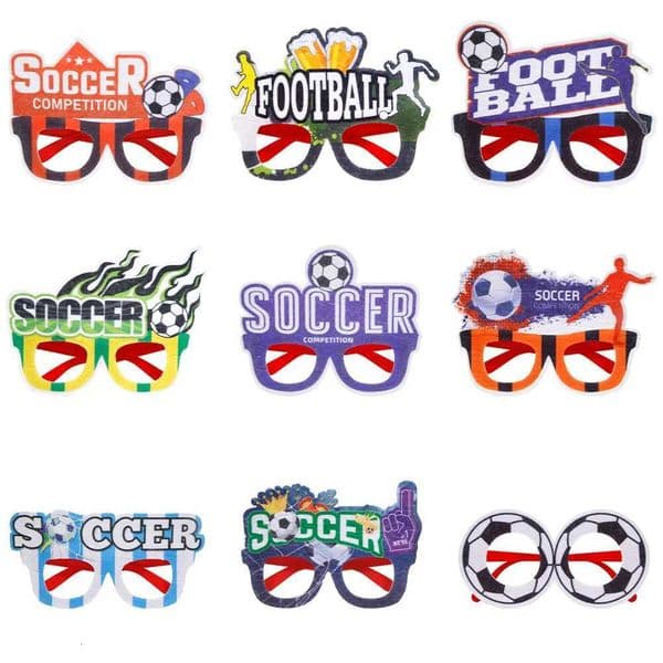 1PC Football Decoration Photo Prop Glasses Football World Regional Match Theme Party Decoration Football Element Fan SuppliesJ260513