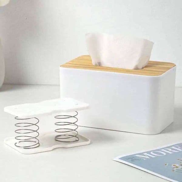 Boxes with Wooden Lid Holder Spring Automatic Lift For tissue box Wet Tissue Paper Dispenser Car Organizer Napkin 26W0513
