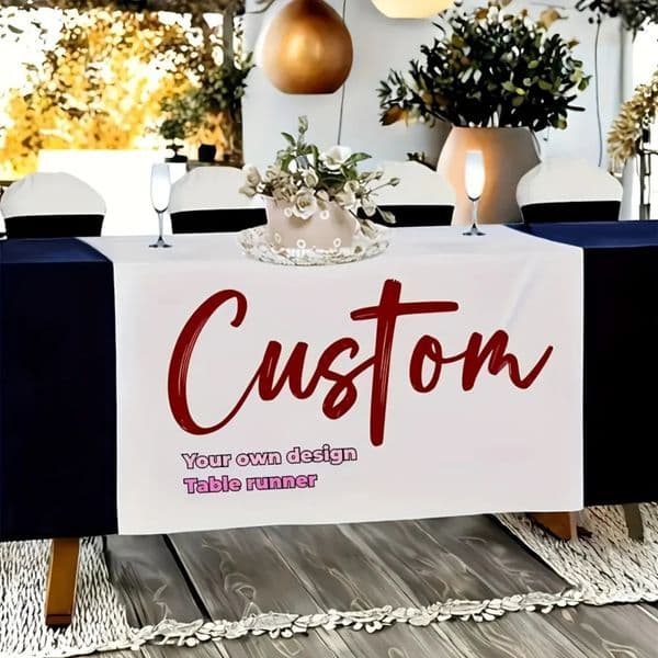 Custom Personalized Tablecloth SelfDefined Po nColorful Printing on Durable MaterialSuitable for Exhibitions 260512