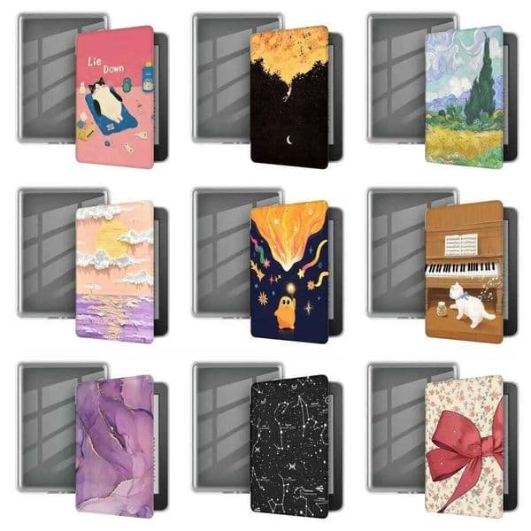 Auto Wake/Sleep e-Reader Case Shockproof Leather Protective Shell for Kindle Paperwhite 12th Gen 2024 7 inch Colorsoft S260512