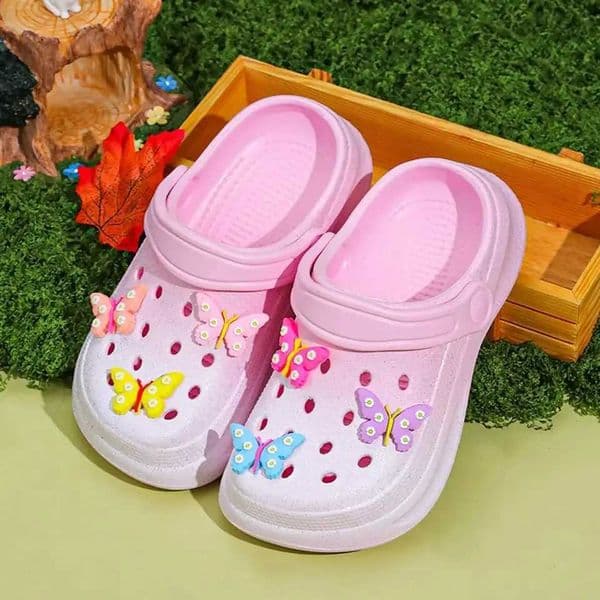 Kids Slip-On Clogs One-step garden shoes Thick-soled EVA hole Mules shoes Summer beach non-slip slippers indoor shoes 168 L2605125X2M