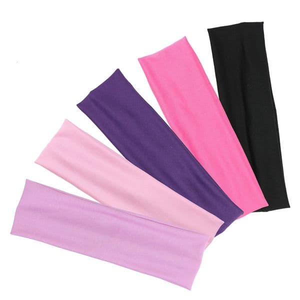1pc Non-Slip Elastic Sport Headbands Women Men Sweat-absorbing Running Yoga Spa Hairbands Sweatband Wash Face Makeup Headwrap 260512